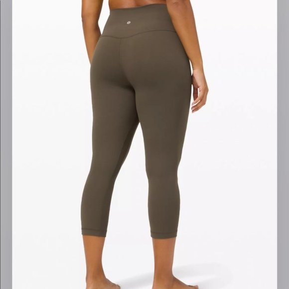 lululemon athletica Pants - Olive Green Lululemon Cropped Ankle Leggings